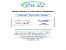 Tablet Screenshot of apacall.org